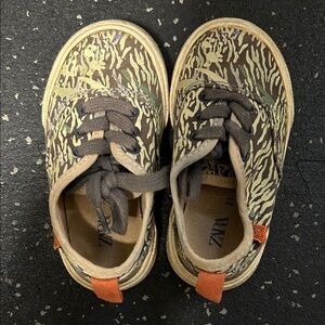 Zara Kids Sneakers - Green and Brown Camouflage